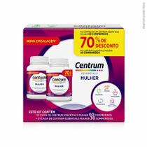 Kit Centrum Mulher 90 Comprimidos 3 Meses De Uso - WYETH INDUSTRIA FARMACEUTICA LTDA