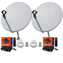 Kit Century Midiabox B7 Receptor Digital Antena Ku LNBF Cabo 15 m Kit Century Midiabox B7 Receptor Digital Antena Ku LNBF Cabo 15 m