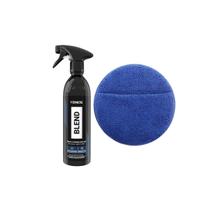 Kit Cera Blend Spray Black Carros Escuros 500ml Aplicador Microfibra Com Encaixe de Mão Vonixx Kit Cera Blend Spray Black Carros Escuros 500ml Aplicador Microfibra Com Encaixe de Mão Vonixx