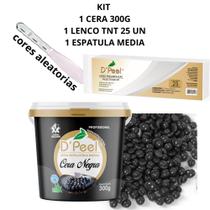 Kit Cera Camomila Dpeel 300 g Hidrossolúvel Depilação Profissional + 1 Lenços TNT 25 unidades 23cm Kit Cera Camomila Dpeel 300 g Hidrossolúvel Depilação Profissional + 1 Lenços TNT 25 unidades 23cm