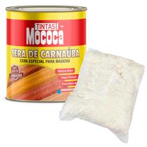 Kit Cera Carnaúba Imbuia Mococa 900ml + Estopa Branca 100g