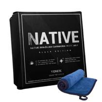 Kit cera carnaúba native black e toalha 600gsm vonixx