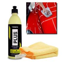Kit Cera Carnauba Plus Vonixx 500ml + Pano Microfibra Cadillac 40 x 40