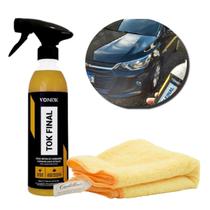 Kit Cera Carnauba Tok Final Spray 500ml + Pano de Microfibra Cadillac 40 x 40