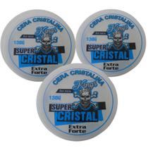 Kit Cera Cristalina Captain Hair Super Cristal Extra Forte Com 3 130g