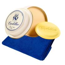 Kit Cera de Carnaúba Hard Wax Cadillac 300g + Flanela Pano Microfibra 30x30