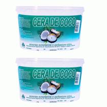Kit Cera De Coco 1 Kg - 2 Unidades - 100% Vegetal T02
