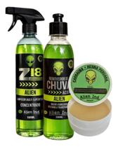 Kit Cera De Polimento E Limpeza Interna E Externa Alien Ind