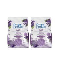 Kit Cera Depil Bella Confete lavanda 1kg C/2UN