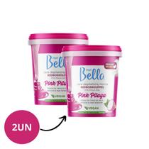 Kit Cera Depil Bella Hidrossolúvel Pink Pitaya 600g 2/Un