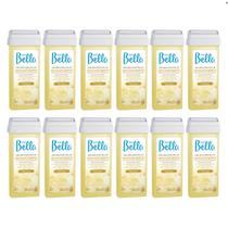 Kit Cera Depil Bella Roll-on Chocolate Branco 12 unidades