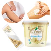 Kit Cera Depilatória 300g + Lenço Depilatório Dpeel Kit Cera Depilatória 300g + Lenço Depilatório Dpeel