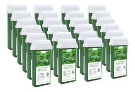 Kit Cera Depilatória Corporal Roll On Refil Coco Pack 24 Unidades Depilflax 100g