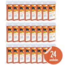 Kit Cera Depilatória Corporal Roll On Refil Mamão Pack 24 Unidades Depilflax 100g