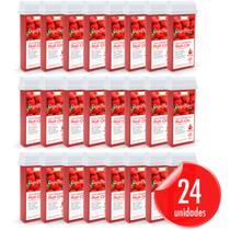 Kit Cera Depilatória Corporal Roll On Refil Morango Pack 24 Unidades Depilflax 100g