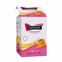 Kit Cera Depilatória Em Tablet 4 Unidades Com Mel 1kg Depimiel