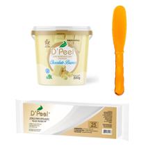 Kit Cera Depilatória Quente Natural Dpeel 300g Hidrossolúvel Kit Cera Depilatória Quente Natural Dpeel 300g Hidrossolúvel