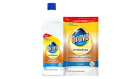 Kit Cera Líquida Bravo Incolor 750ml + Refil Sachê 500ml