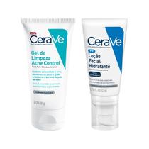 Kit Cerave - Acne Control Gel de Limpeza Facial 60g + Loção Hidratante Facial 52g