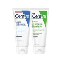 Kit Cerave - Loção Hidratante e Loção De Limpeza