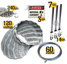 Kit cerca concertina para muro portão cerca 30cm - 30m Kit cerca concertina para muro portão cerca 30cm - 30m