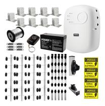 Kit Cerca Elétrica Completo com Central de Choque para 25 Metros