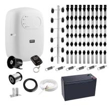 Kit Cerca Elétrica Completo com Central de Choque para 30 Metros