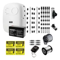 Kit Cerca Elétrica Completo com Central de Choque para 54 Metros