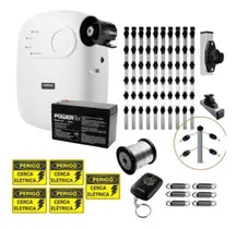 Kit Cerca Elétrica Completo Intelbras com Central de Choque e Alarme para 40m
