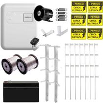 Kit Cerca Elétrica Completo Intelbras ELC 6012 NET 20 Hastes Industriais, WiFi e Bateria