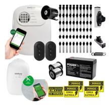 Kit Cerca Elétrica e Alarme ANM 24 NET XEL 5001 para 70 Metros de Muro