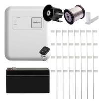 Kit Cerca Elétrica Haste Barra Chata 120 Metros 4 Cantos