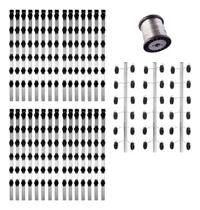 Kit Cerca Elétrica Haste Industrial 4 Isoladores 30 Unidades Fio Aço 060mm