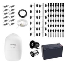 Kit Cerca Elétrica Industrial Completo para até 25m com Central de Choque Kit Cerca Elétrica Industrial Completo para até 25m com Central de Choque