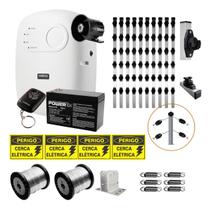 Kit Cerca Elétrica Industrial Intelbras Completo para 100 Metros com Central de Choque
