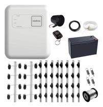 Kit Cerca Elétrica Industrial Intelbras ELC 5001 Para 70 Metros de Muro