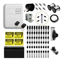 Kit Cerca Elétrica Industrial Intelbras para 100 Metros com Hastes Big e Central de Alarme