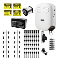 Kit Cerca Elétrica Intelbras Completo para 30 Metros com Central de Choque