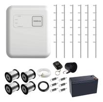 Kit Cerca Elétrica Intelbras ELC 5001 Industrial, Hastes Alumínio Estrela e 90m de Proteção