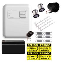 Kit Cerca Elétrica Intelbras ELC 5001 Para 80m de Muro, Hastes Alumínio e 12.000V