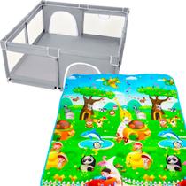 Kit Cercadinho Bebe com Tapete Térmico