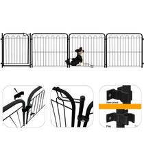 Kit Cercado 65X69 3 Modulos e Portão Cercadinho Pet Preto Kit Cercado 65X69 3 Modulos e Portão Cercadinho Pet Preto