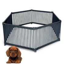 Kit cercado multiuso em pvc 6 módulos 80 cm