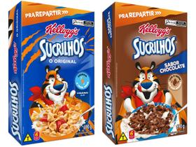 Kit Cereal Matinal Infantil Kelloggs Sucrilhos - Chocolate + Original 690g Cada