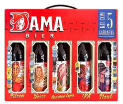 Kit Cerveja Dama Bier Long Necks 5 Garrafas Kit Cerveja Dama Bier Long Necks 5 Garrafas