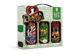 Kit Cerveja Dama HOP HEAD (IPA, A. Lager, TUPI) 600ML