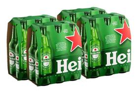 Kit Cerveja Heineken 330Ml Long Neck 24 Unidades