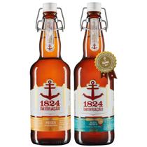 Kit Cerveja Imigração 1824 Pilsen e Pilsen Premium 500ml