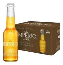Kit Cerveja Premium Gold Puro Malte Long Neck Com 18 Unidades 210ml Império