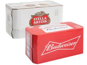 Kit Cerveja Stella Artois + Budweiser Lager